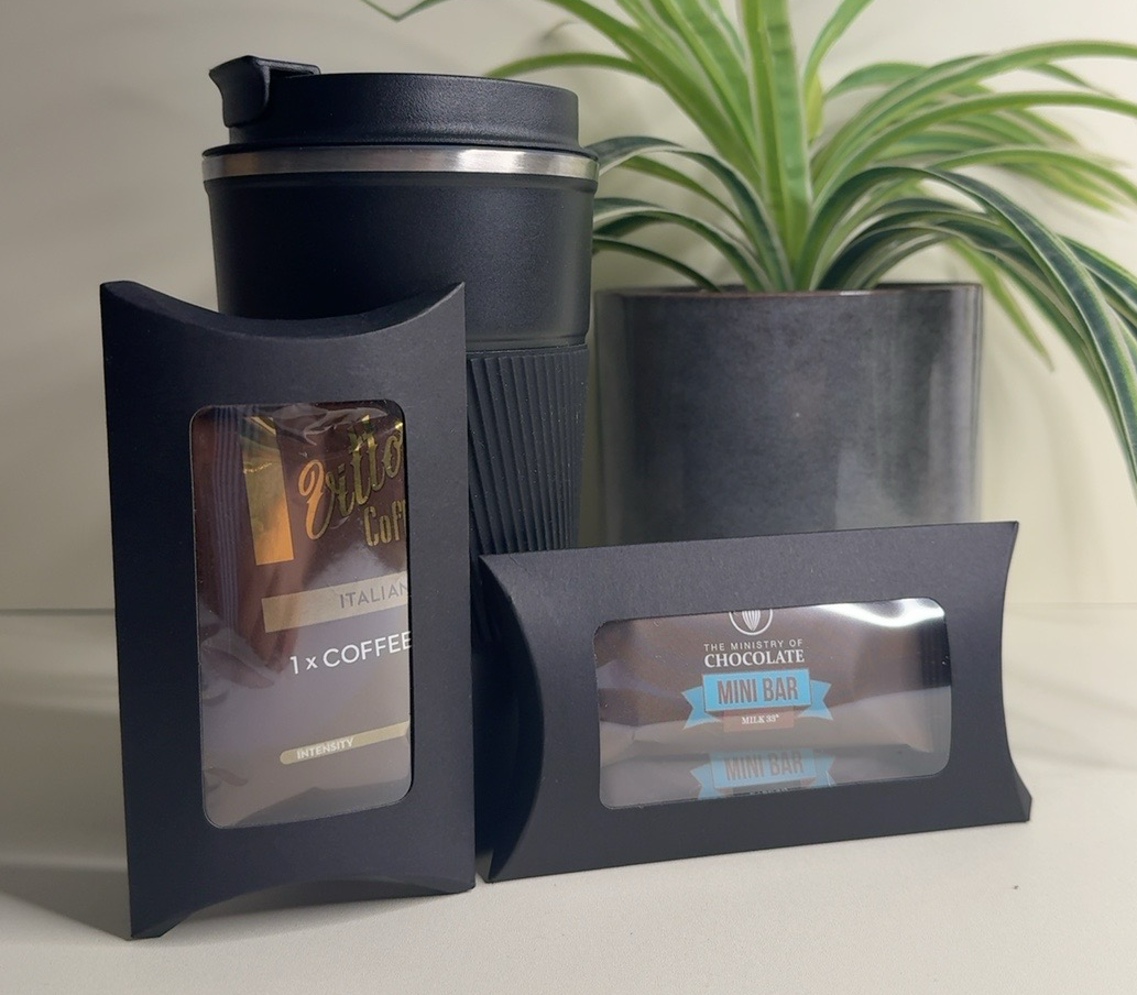 Style the Man Gift Box – coffee cup and artisan treats for men